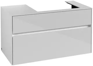 Villeroy & Boch WTUS Collaro C018 1000x548x500mm 2 Ausz. Waschtisch rechts Glossy White – Bild 3