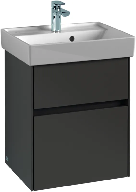 Villeroy & Boch WaschbeckenUS Collaro 460x546x374mm 2 Ausz. Waschbecken m.tig Glossy Grey