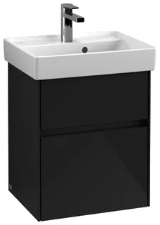 Villeroy & Boch WaschbeckenUS Collaro 460x546x374mm 2 Ausz. Waschbecken m.tig Glossy Grey – Bild 2