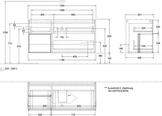 Villeroy & Boch Waschbeckenunterschrank Finion G70 1200x603x501mm m Bel FK/RE/AP: PD/PD/2 – Bild 3