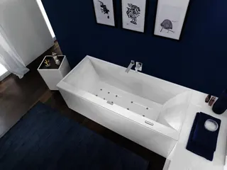 Villeroy & Boch Badewanne Squaro Edge 12 1800x800x496mm re-eckig m. Sys AE TP1 Zul. Weiß Alpin – Bild 3