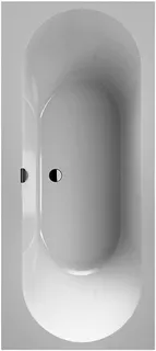 Villeroy & Boch Badewanne Oberon 2.0 E18 1800x800x 625mm re-eckig m. Sys HE TP1 Weiß Alpin