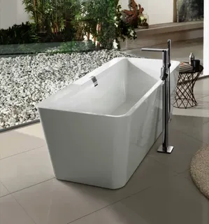 Villeroy & Boch Badewanne Squaro Edge 12 1800x800x 620mm Duo Freistehend Weiß Alpin – Bild 4