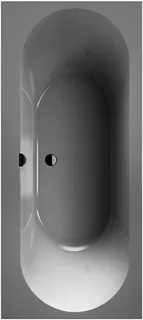 VB Badewanne Oberon 2.0 1800x800x485mm Duo Rechteck Stone White