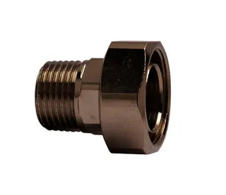 HEIMEIER Heizkörper-Anschlussverschr. R 1/2 x M 28, AMETAL-C vernickelt