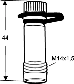TA Messnippel für STAD M 14x1,5, 44 mm – Bild 5