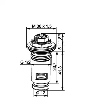 HEIMEIER Thermostat-Oberteil für VHK mit genauer Voreinstellung(8), G 1/2 – Bild 3