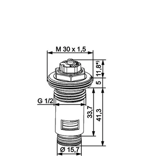 HEIMEIER Thermostat-Oberteil für VHK m. genauer Voreinstellung (8), G 1/2 – Bild 5