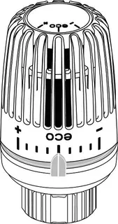 HEIMEIER Thermostat-Kopf VK-eco mit Klemmverbindung (Direktanschluß VHK)