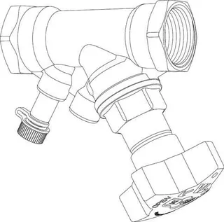 TA Strangabsperrventil STS, PN 25 DN 25, G 1, Kvs 9,8 m3/h – Bild 3