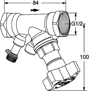 TA Strangabsperrventil STS, PN 25 DN 15, G 1/2, Kvs 3,5 m3/h – Bild 5