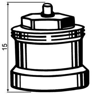 HEIMEIER Spindelverlängerung 15 mm für Th.-Ventilunterteile, Kunststoff – Bild 5