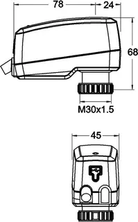 TA motorischer Stellantrieb TA-Slider160 stetig, 0(2)-10 VDC, 2 m – Bild 5
