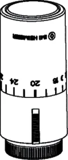 HEIMEIER Thermostat-Kopf Halo weiß RAL 9016, mit Nullstellung – Bild 2
