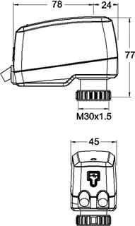 TA motor. Stellantrieb TA-Slider160 KNX KNX/TP, 1 m – Bild 3