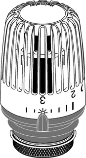 HEIMEIER Thermostat-Kopf K versetzter Sollwertbereich 6-19 Grd. C – Bild 3