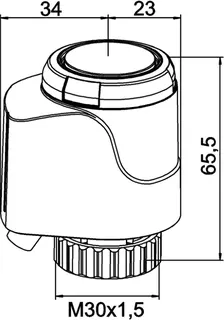TA Thermischer Stellantrieb EMO T, NC 24V/5m – Bild 5