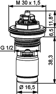HEIMEIER Thermostat-Oberteil Eclipse für Ventilheizkörper,z.B. Kermi G 1/2 – Bild 5