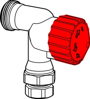 HEIMEIER Thermostatv. Calypso TRV-3 M 22x1,5, DN10, Axial – Bild 3
