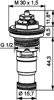 HEIMEIER Thermostat-Oberteil Eclipse für Ventilheizkörper, z.B. Lyngson G 1/2 – Bild 5