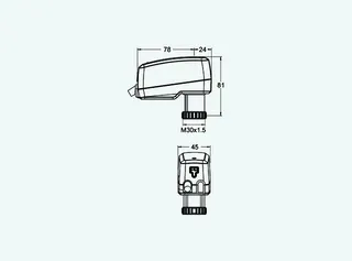 TA motorischer Stellantrieb TA-Slider500 stetig, 0(2)-10 VDC, 2 m – Bild 5