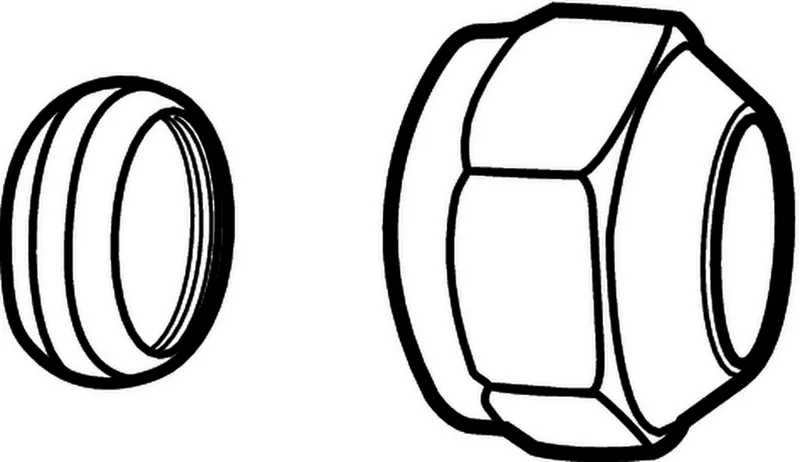 TA Anschlußkupplung,18 x 1, M22 x 1,5 AG für CU- oder Präzisionsstahlrohr