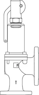 PNEUMATEX Sicherheitsventil DSV 40-3,5 DGH, GGG, Farbe Beryllium – Bild 2