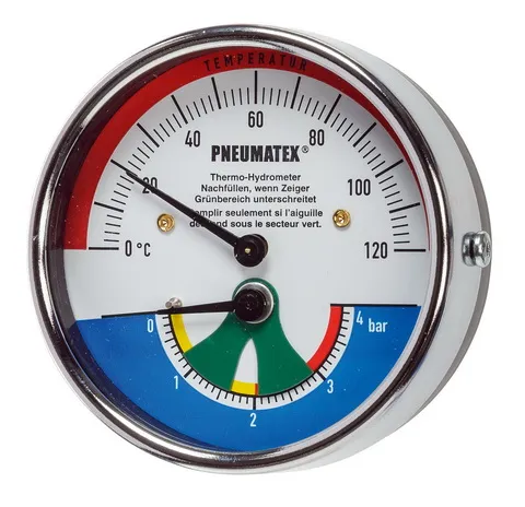 PNEUMATEX Thermohydrometer TH 4 0-4 bar, 0-120 Grad C