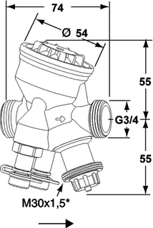 TA Regel- u. Regulierventil TA-Modulator druckunabh., DN15, G 3/4, PN16, 400 kPa – Bild 5
