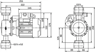 Wilo Trockenläufer-Spezialpumpe IP-Z 25/6,Rp1,1x230V,180W – Bild 3