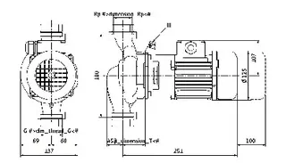 Wilo Trockenläufer-Standard-Einzelpumpe IPL 30/85-0,18/2,G 2,3x400V,0.18kW – Bild 3