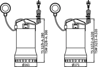 Wilo Tauchmotorpumpe Drain TSW 32/8-A Nr.6045167 – Bild 3