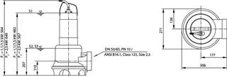 Wilo Abwasser-Tauchmotorpumpe Rexa UNIV06/M15-523/P,DN50/65,230V,1.5kW – Bild 3