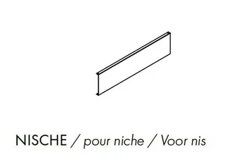 Hoesch Zubehör Aluminiumschürze für Duschwanne Muna Nische 1800 – Bild 2