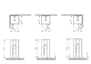 Hoesch DB SensePerience QU 1000x1000 li. bodenbündig, Wände Weiß – Bild 2
