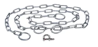 KSB Kette 1.4404 kurzgliedrig, 5 m G08-09, inkl. Haken, Schäkel, max 200 kg