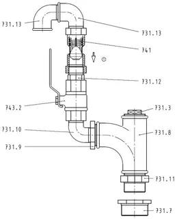 KSB Vakuumbrecher für CK 800 R 1 / DN25, JM 1030 + Z/POM – Bild 2
