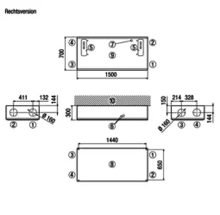 Maico Raumluft-System WS 300 Flat BR Standard-Rechtsausführung mit Bypass – Bild 3
