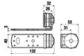 Maico Befestigungswinkel WS-BWD 160 für WS 160/WS300 an der Decke – Bild 4