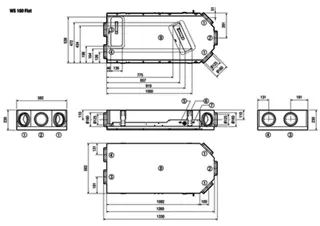 Maico Raumluft-System WS 160 Flat KET mit Vorheizregister und Enthalpie – Bild 4