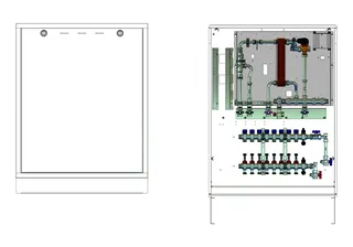 strawa Frischwasser-Wohnungsstation Friwara smart WS17-4L-CU-UP-63 8 Hkr.