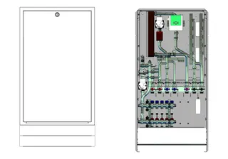 strawa Frischwasser-Wohnungsstation Friwara W22-FBR-63-HT-UP 4 Hkr.