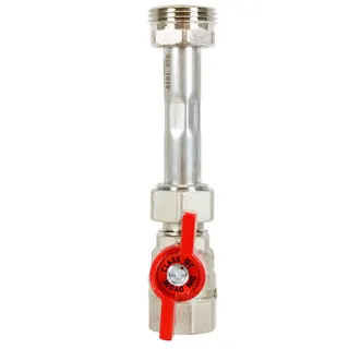 strawa Wasserzählerverrohrung mit DVGW-Kugelhahn 3/4'' rot