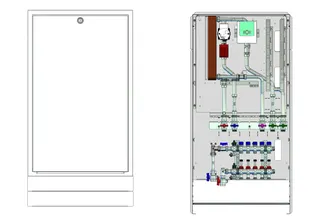 strawa Frischwasser-Wohnungsstation Friwara W32-4L-63-UP 8 Hkr. – Bild 2