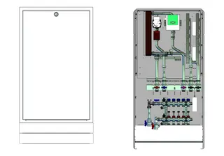 strawa Frischwasser-Wohnungsstation Friwara W22-4L-63-UP 2 Hkr. – Bild 2