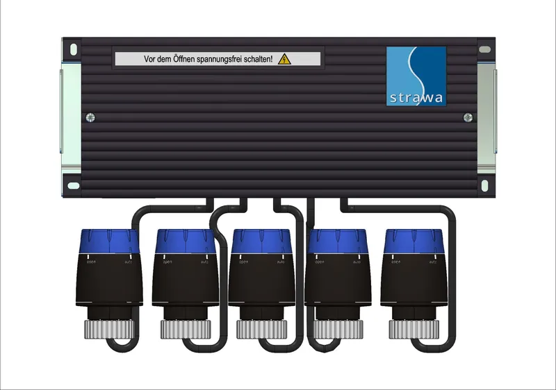 strawa MP strawatherm und strawalogiX RT8-STA14 230V mit Vorverdrahtung 9 Hkr.