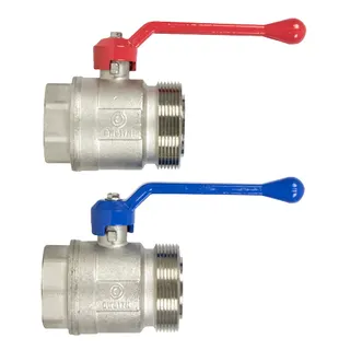 strawa Kugelhahn-Set 1 1/2''IG x 2'' AG fld.langer Handgriff