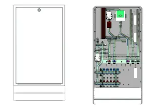 strawa Frischwasser-Wohnungsstation Friwara W22-FBR-18-UP 7 Hkr. – Bild 2