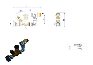 strawa ZV Kemper Multitherm DN15 50-65 Grad C mit Verrohrung – Bild 2