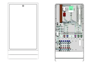 strawa Frischwasser-Wohnungsstation Friwara W22-FBR-63-UP 6 Hkr. – Bild 2